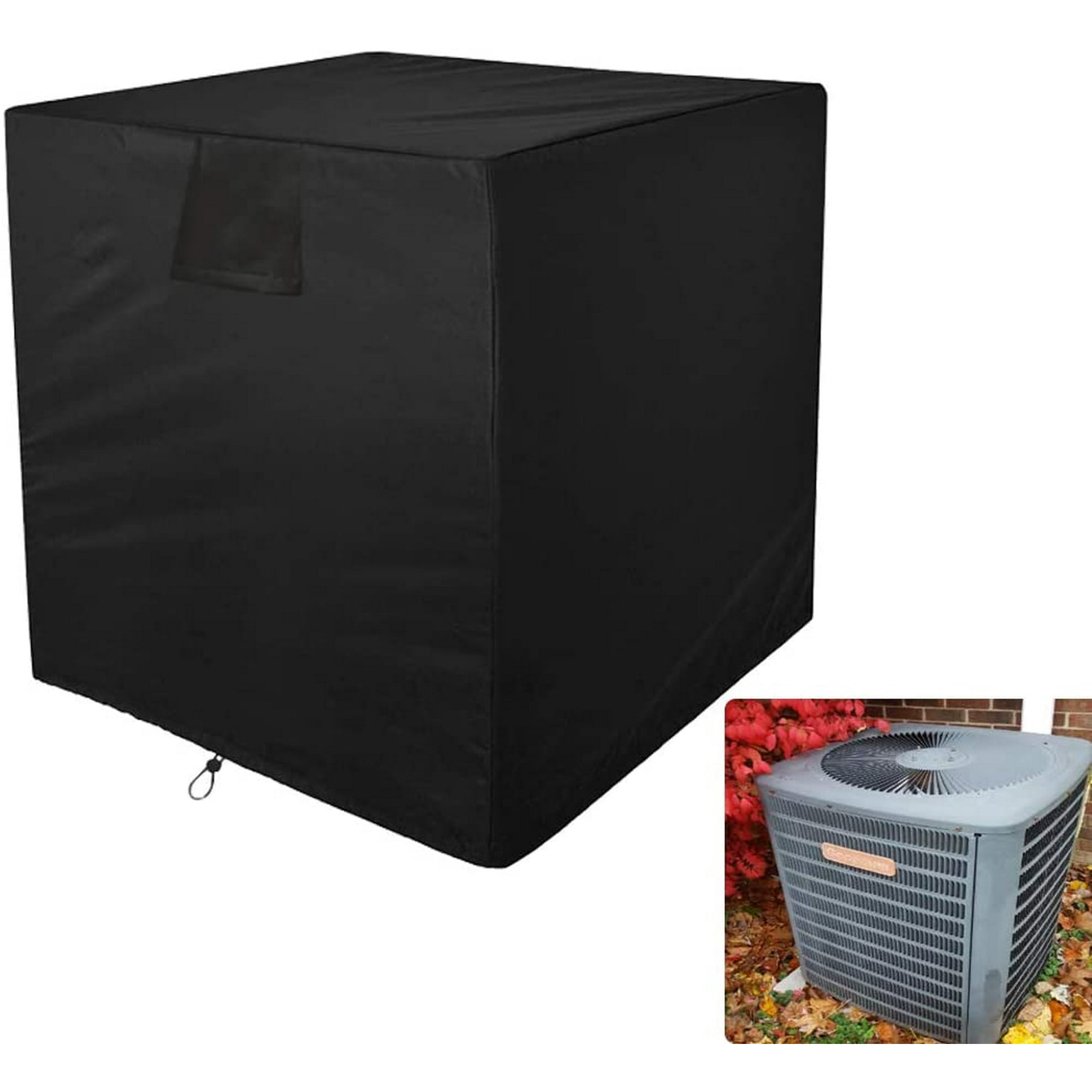 Square Air Conditioner Cover For Outside Units AC Outdoor  Rainproof Protection 